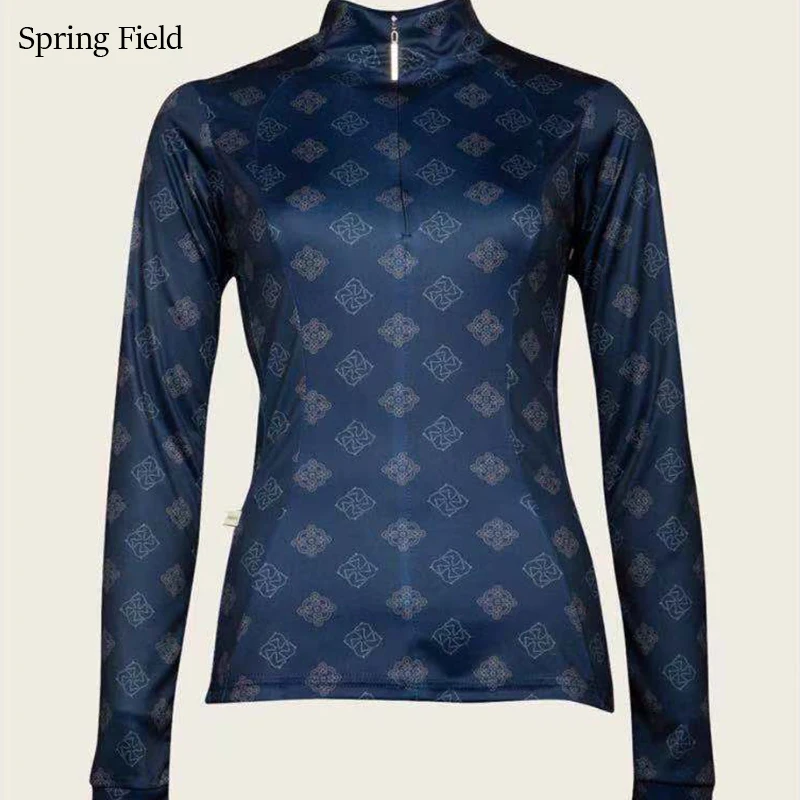 SF Horse Riding Competition Shirt Equestrian Long Sleeve Base Layer Racing Tops Unique Sublimation
