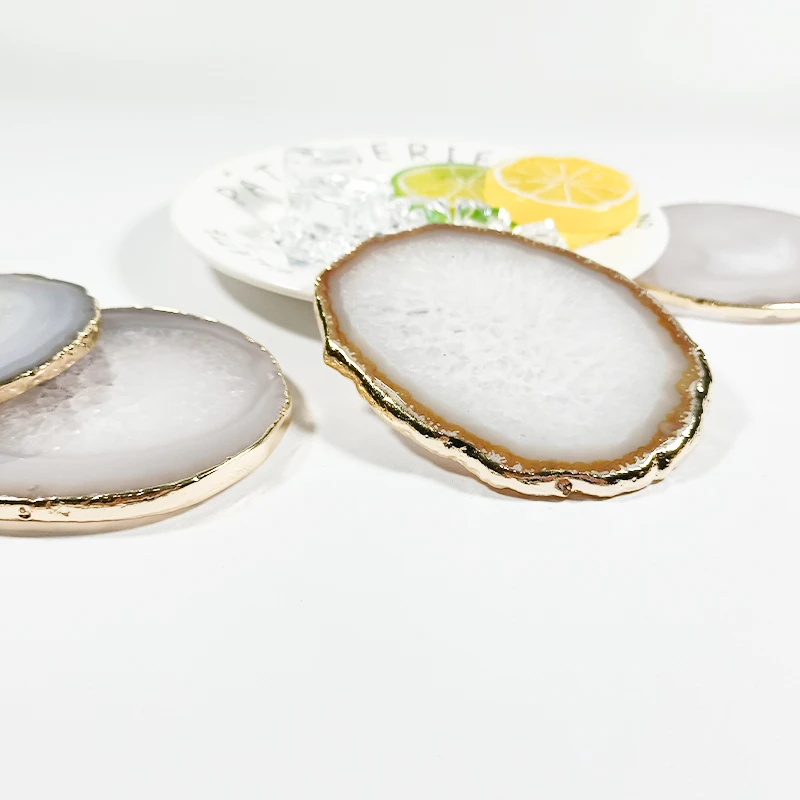 Kitchen Tool Accessories Geode Healing Stone Agate Sublimation Coasters