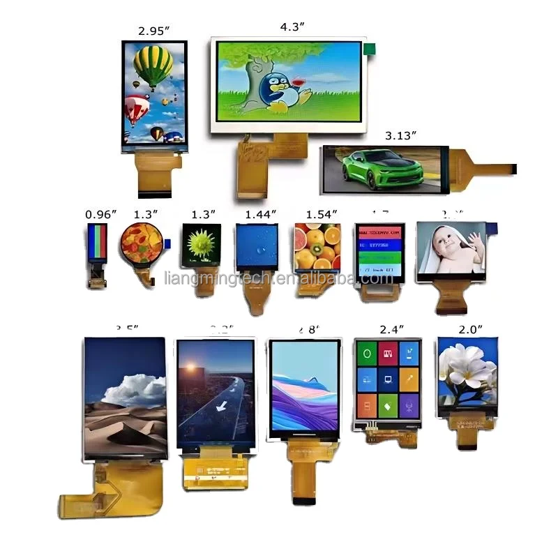 1.77 Inch TFT LCD Display 1.77Inch 128*160 TFT LCD Module Color Screen 1.77 TFT LCD ST7735S Driver IC 20PIN 600cd/㎡