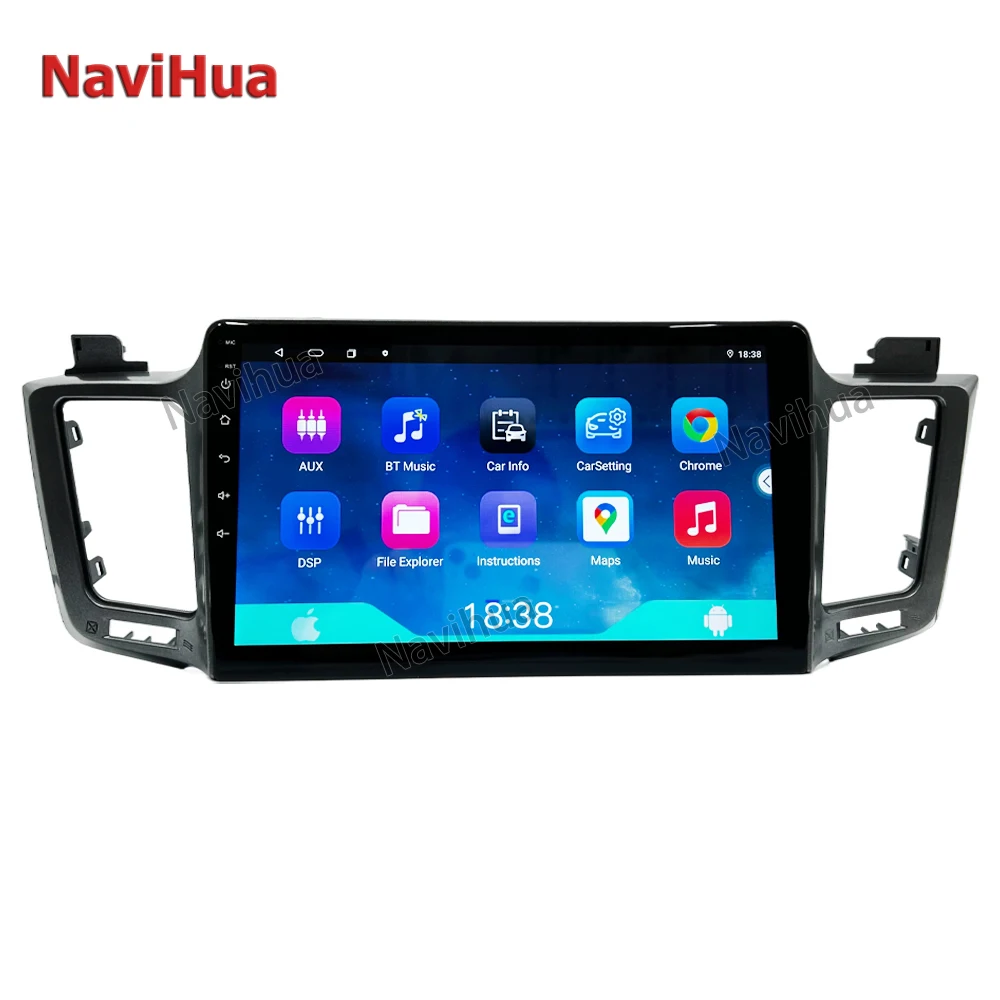 Navihua 10 Inch Android Car Radio For Toyota RAV4 2006-2016 Touch Screen Carplay Android Auto GPS Head Unit Monitor New Upgrade