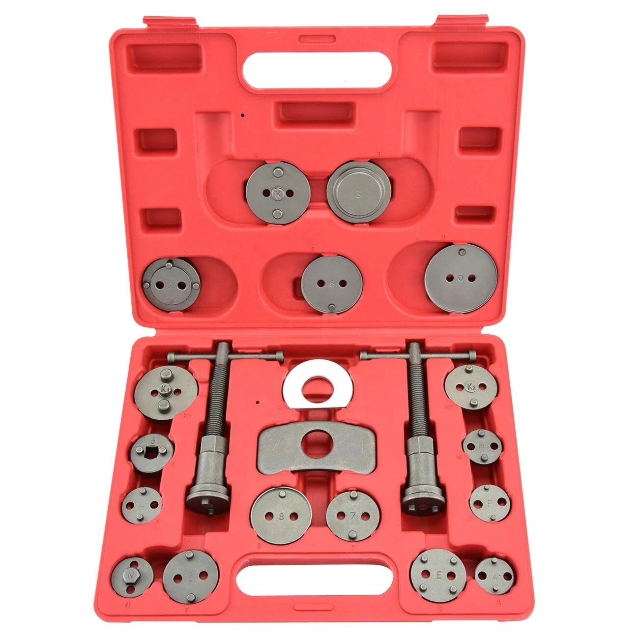 18 Piece Caliper Brake Piston Tool Kit Disc Brakes Wind Back Service Set Spreader Tool Set For Brake Pad Replacement
