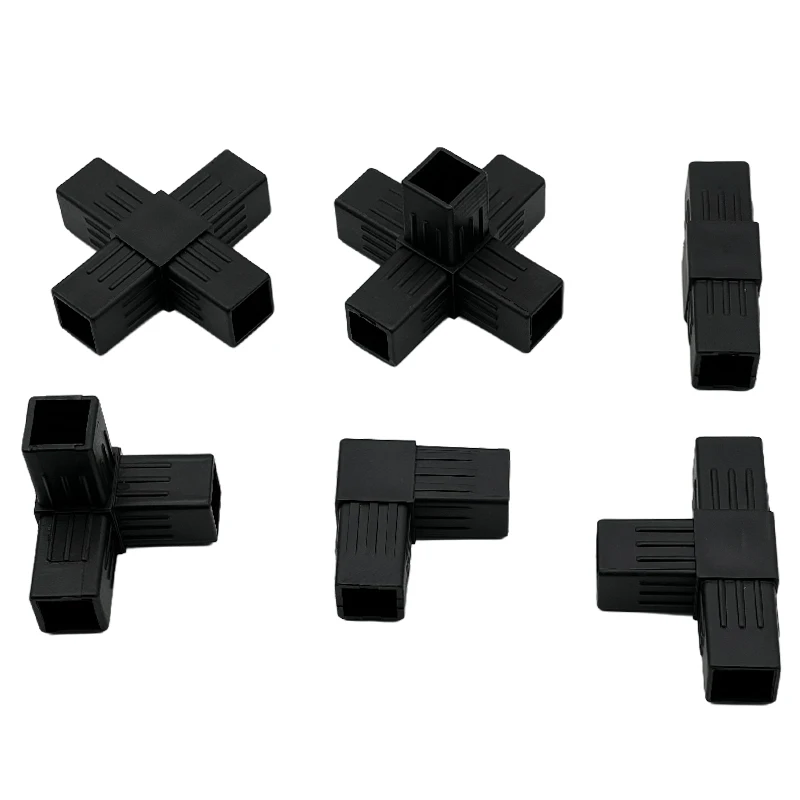 20mm Pvc Pipe Fitting Square Plastic Connector Different Way Pp Material Square Pipe Fittings