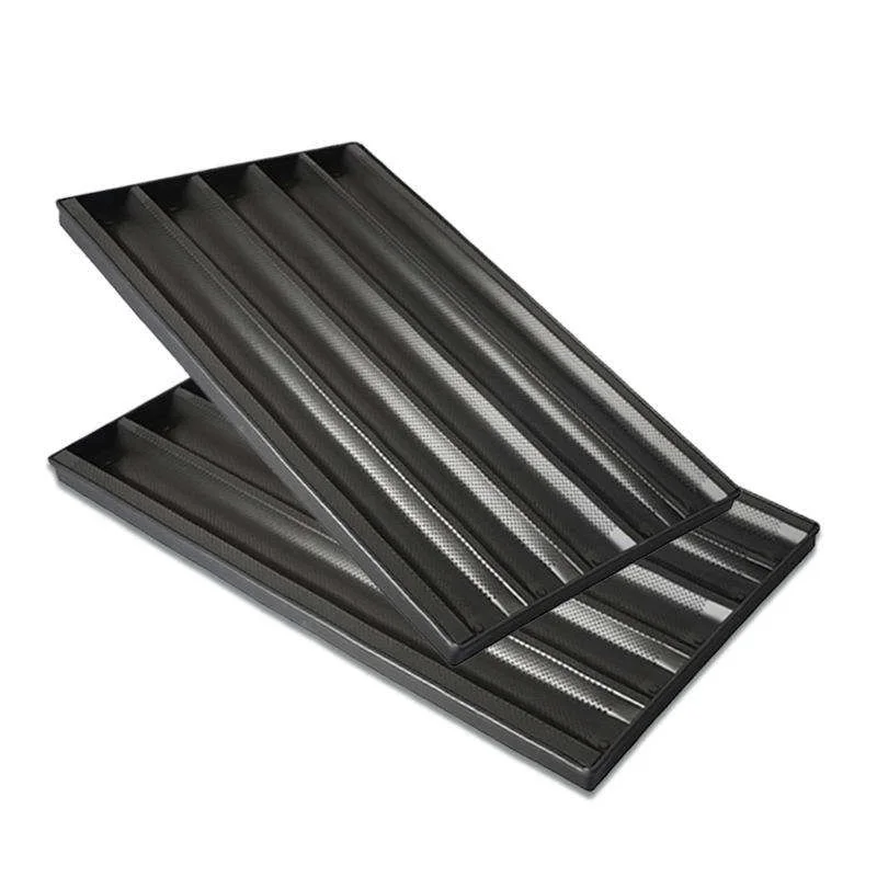 hot Easy release natural rectangle baguette tray kitchen food baking bread baking