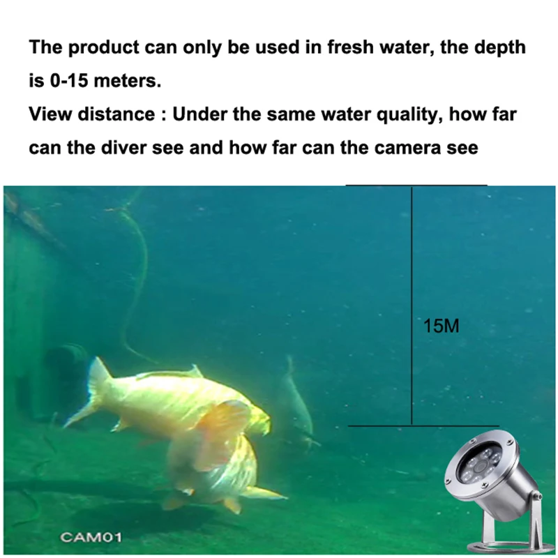 3w Underwater Led Fishing Light 12V 24V Stainless Steel IP68 Waterproof Led Underwater Light RGB Spot Lamp