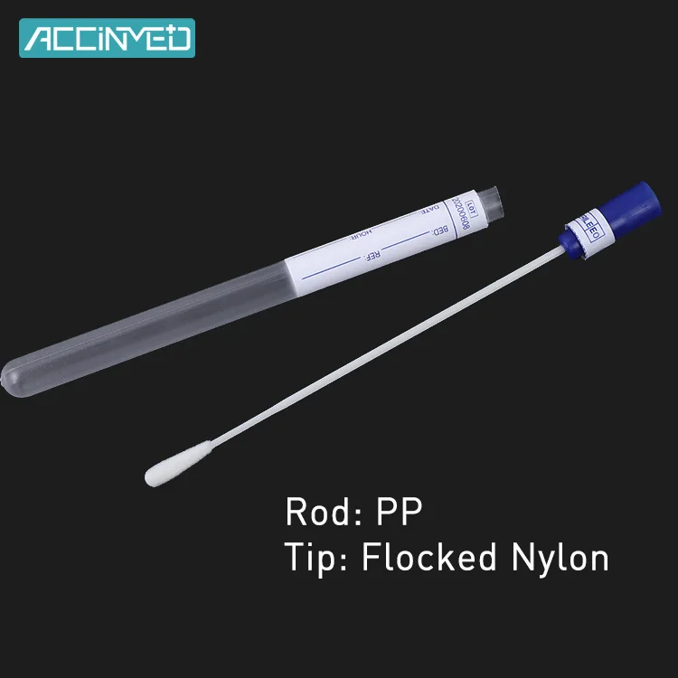 Medical Supplies Disposable Wood PP Stick Sterile Sampling Transport Female Swab