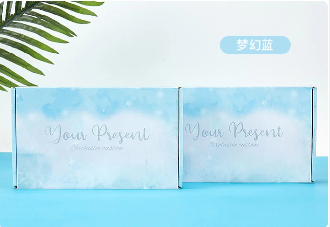 High-end custom logo clothing swimwear swimwear pants shoes packaging box gift box with ribbon and satin hair extension products