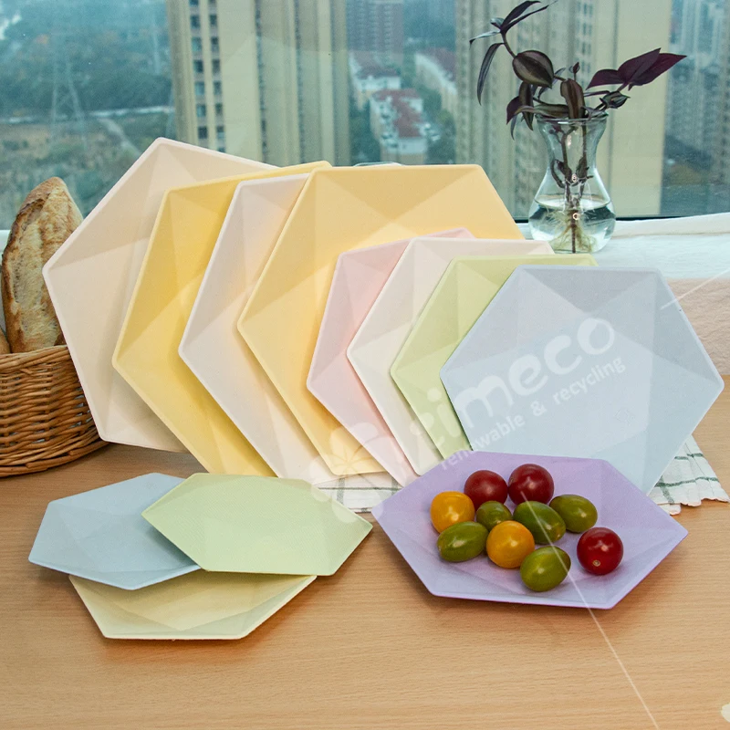 bagasse 16oz soup salad bowl food container assorted color soup bowl disposable bagasse square plate paper plate