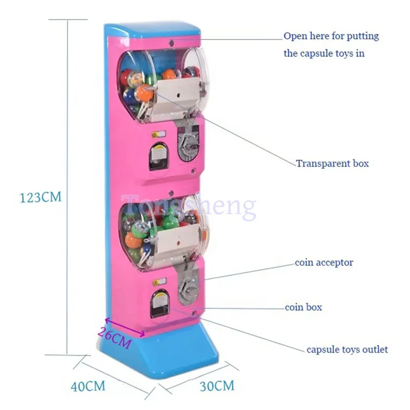 Two Layers Capsule toy station vending machine Capsule toy vending machine