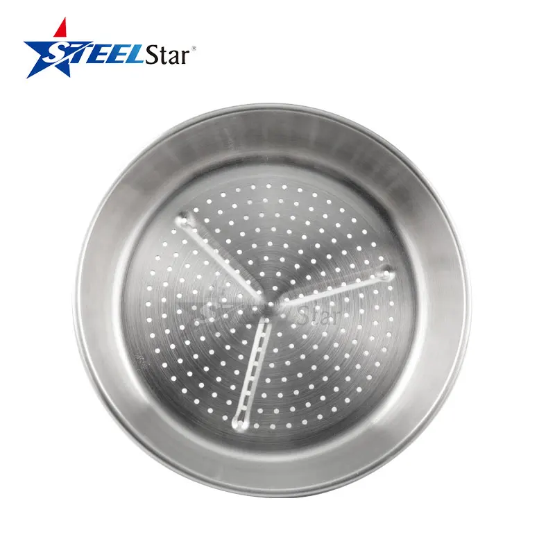 Stackable stainless steel food steamer insert cookware pot vegetable steamer basket foldable