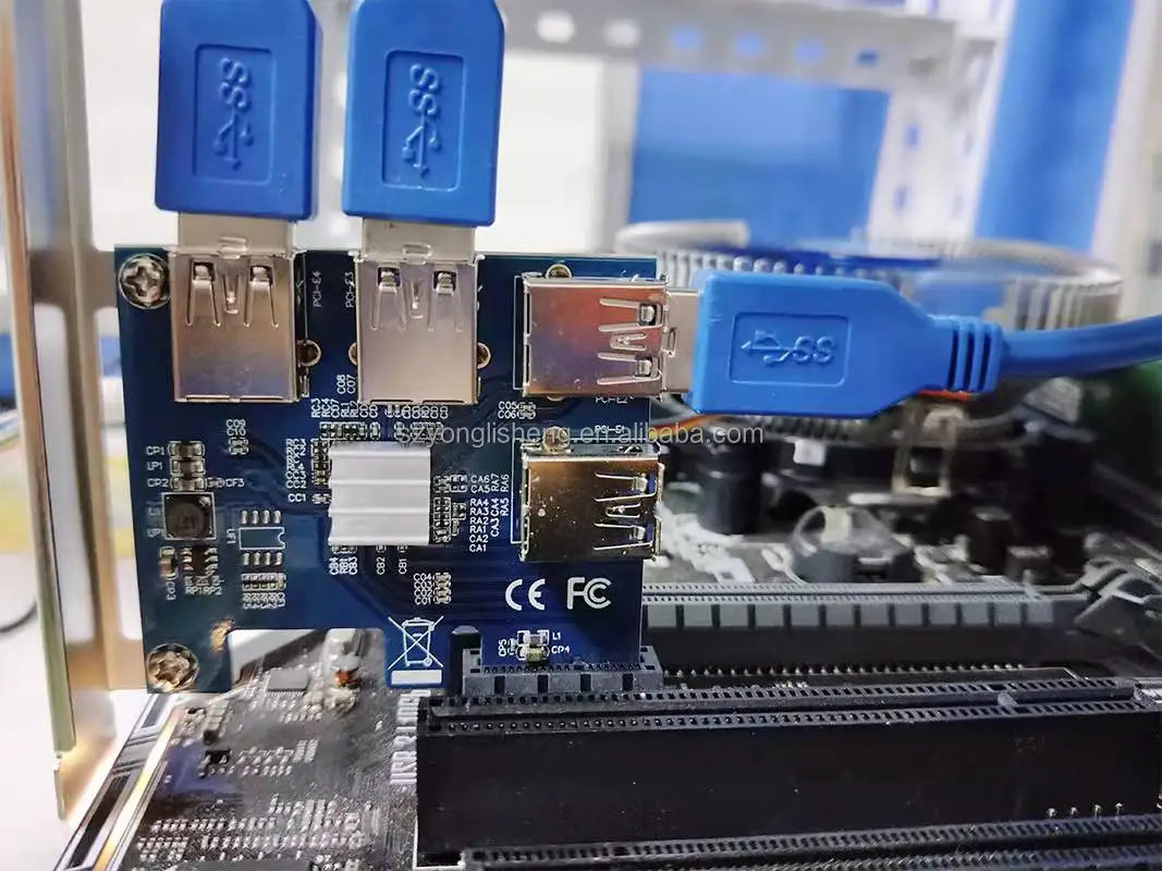 Заводская pcie от 1 до 4 PCI-Express карта расширения 1x 16x множитель карты для