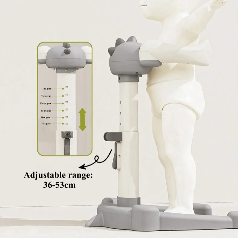 Cartoon Dinosaur Safety Huggable Bath Tower Baby Shower Assistance Baby Bathing Stand Support Suit For 5-24 Months Baby Toddler