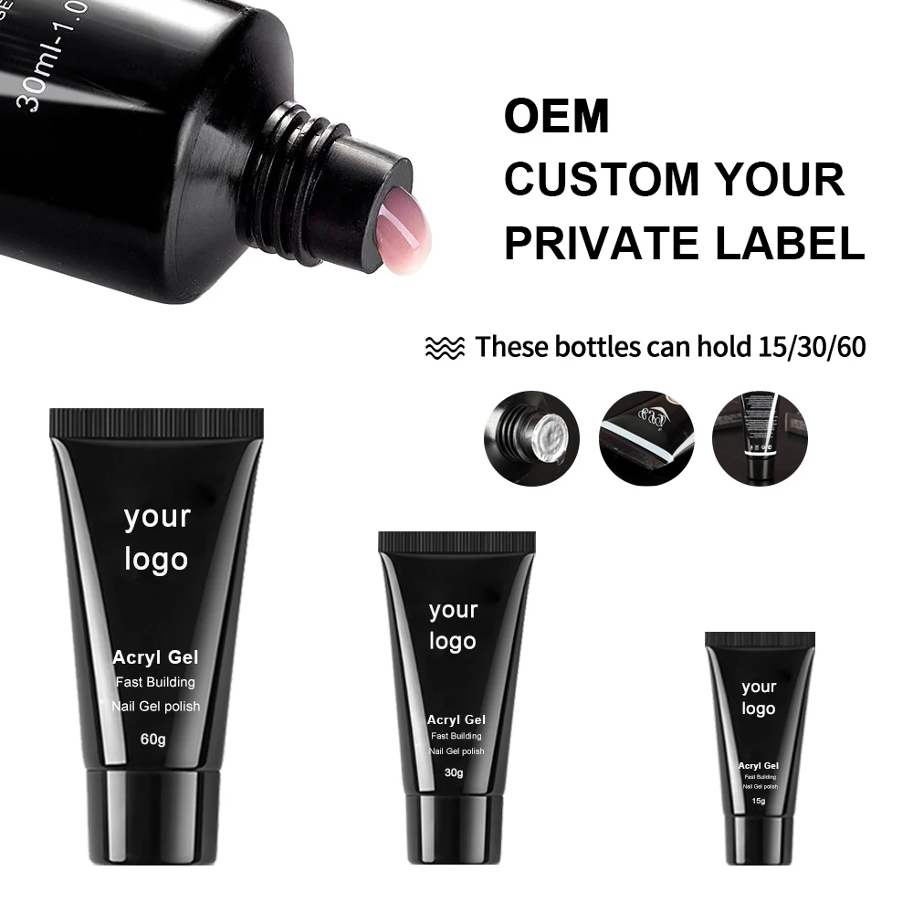 Free samples new colors poly gel acrylic gel nail poligel nail extension in tubes