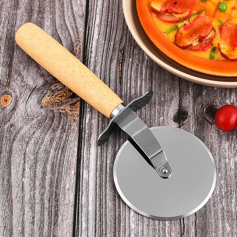 Pizza Cutter Wheel Pizza Cheese Cake Waffles Brownie Tortillas Pasta Dough Pizza knife Rocker Slicer Pizza Cutters Pizza Wheel