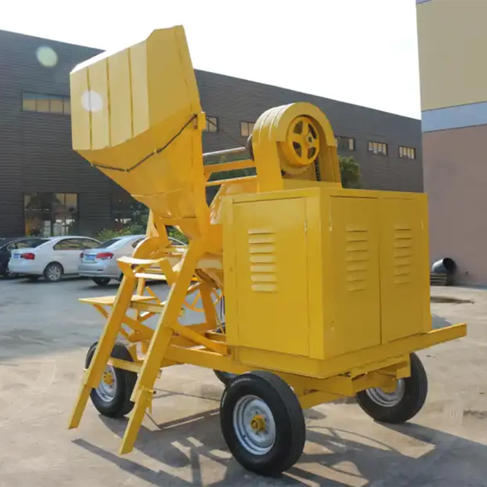 Free shipping gasoline large capacity mini concrete mixer with lift commercial concrete mixer