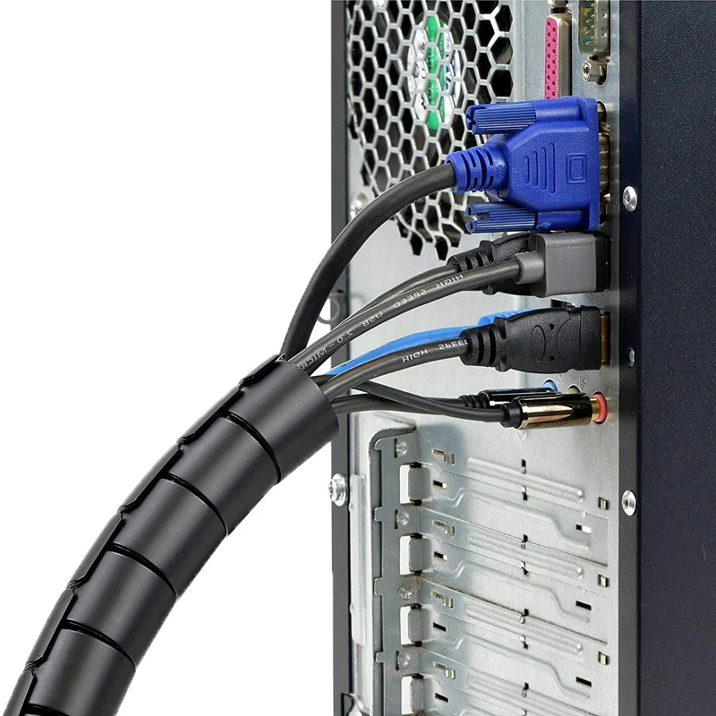New Type Insulation Plastic Spiral Cable Wrap,Spiral Hose Wrap Cable Tidy