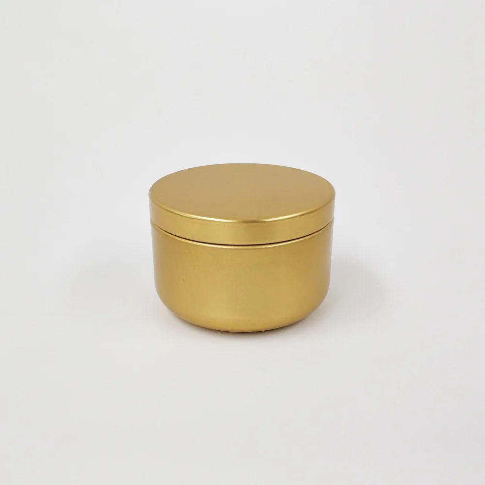 Round Aluminum Candle Jar Portable Travel Cosmetic Container Solid Aromatherapy Sealed Oil Cream Pot Tea Cans
