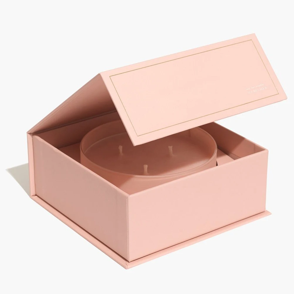 Оптовая продажа Магнитная Черная Стеклянная банка caja de velas свечи Подарочная коробка Упаковка для