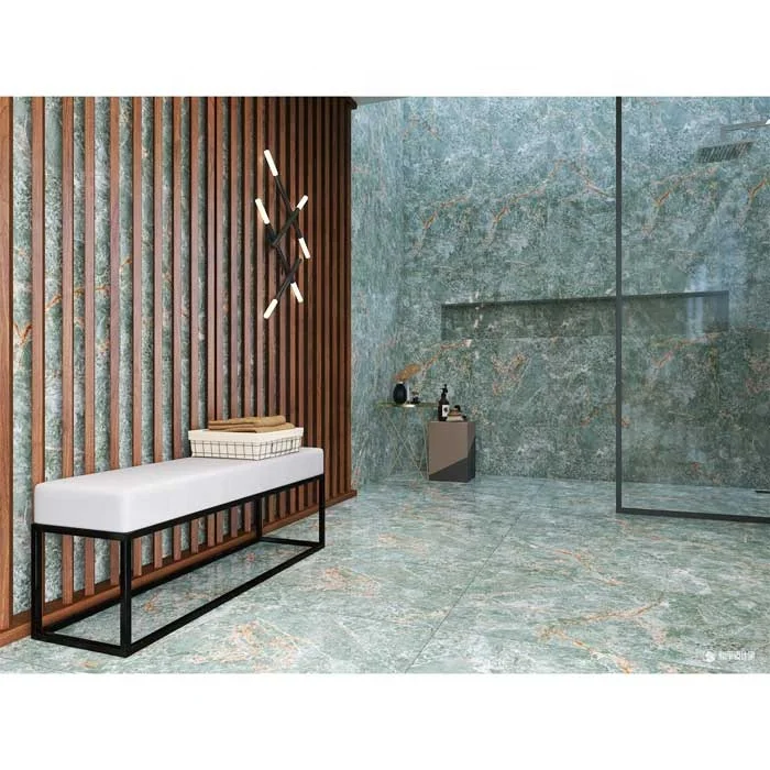 Floor Tile Marble Living Room Glazed Porcelain Green Full Polished 60*120 Cm Non-slip Porcelain Matte Tile Interior Wall Modern