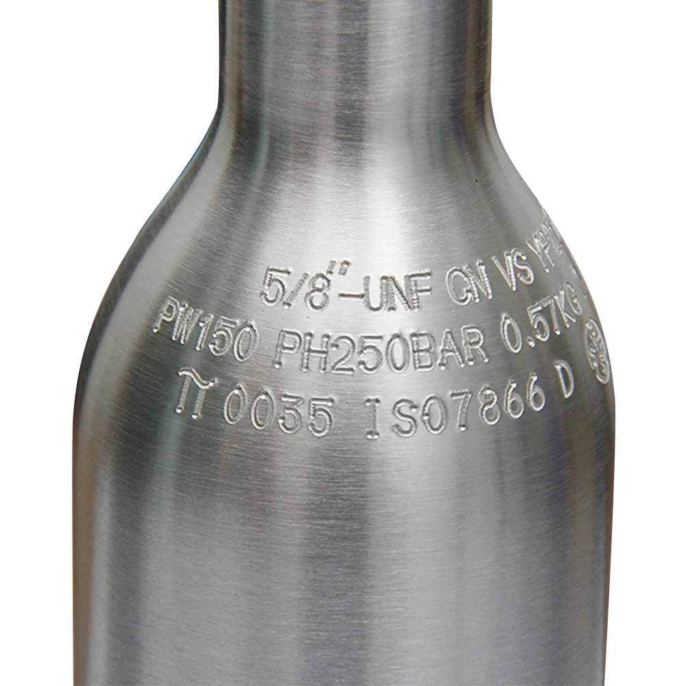 Заводского изготовления ISO 7866 TPED 0.47L Бесшовные газовые баллоны из алюминиевого сплава качества еды цилиндра co2 соды цилиндр