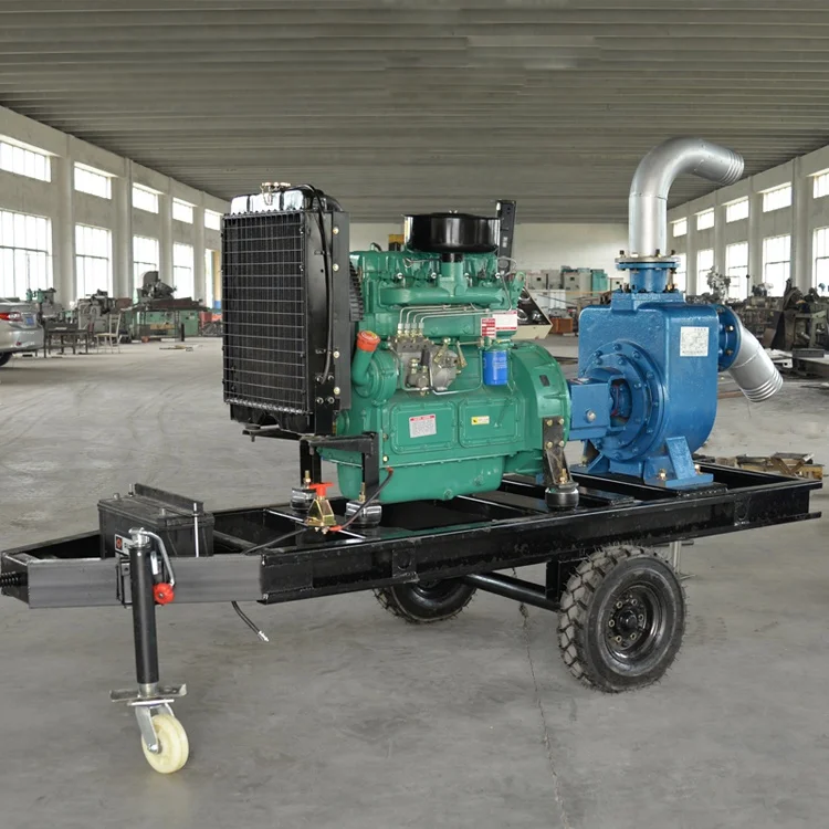 High quality Agriculture water 7.5 hp water pump Mobile Diesel engine irrigation water pump for orchard nursery