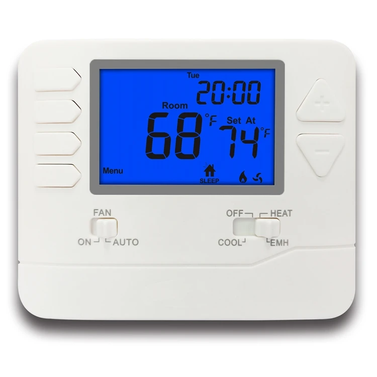 24v air conditioner digital programmable room thermostat heat pump temperature controller