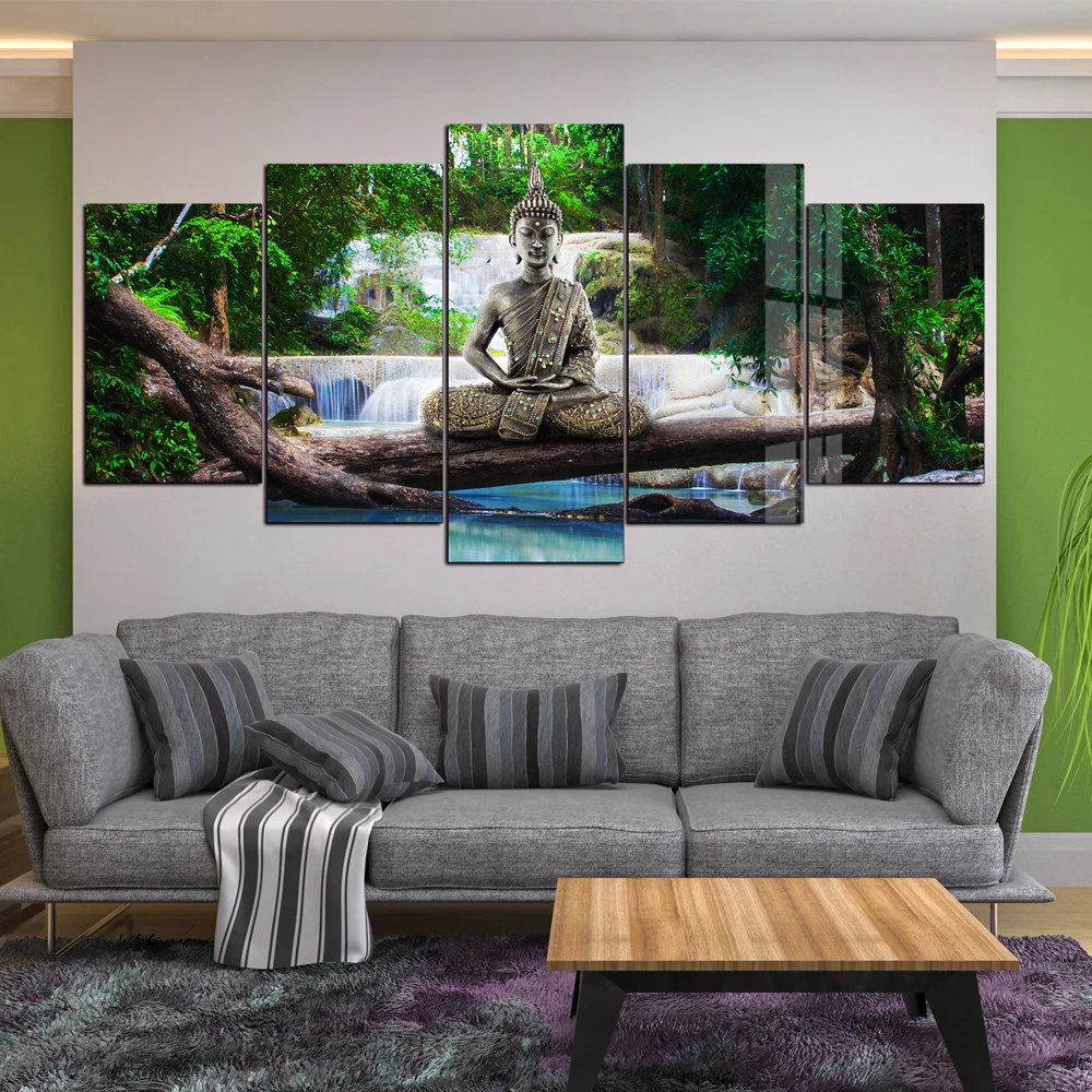 Home Decor India Lord God Sai Baba Pictures Abstract Poster Crystal Porcelain indian god wall art decor buddha canvas painting