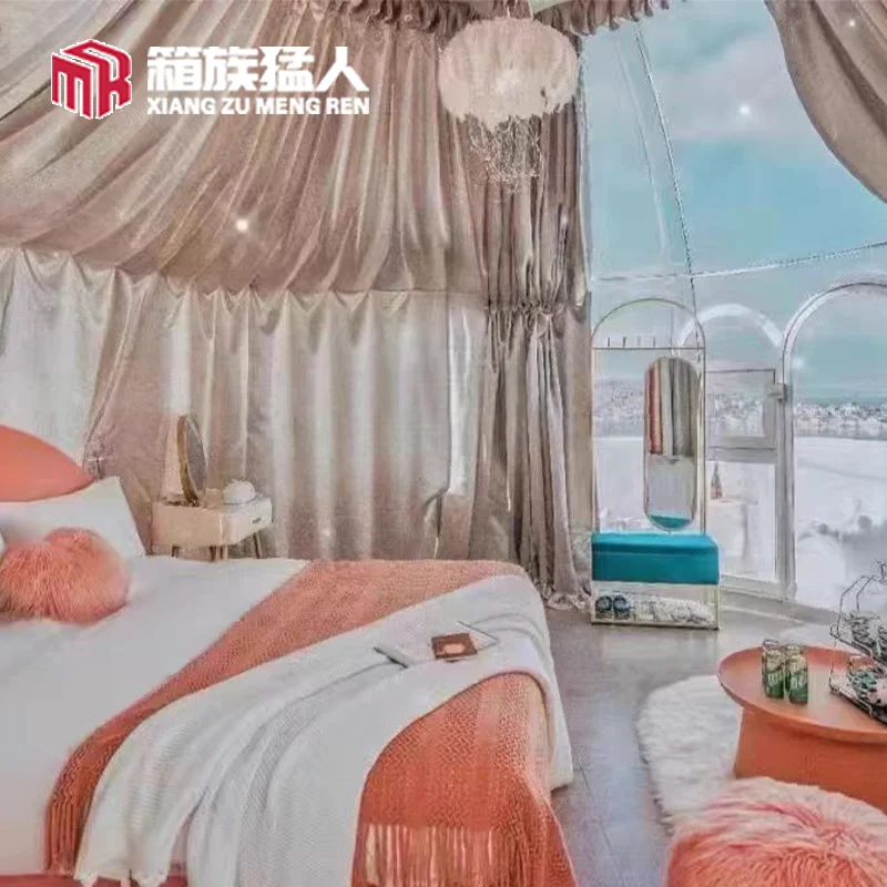 Modern Design Prefab Yurt Tent Large Outdoor Glamping House for Luxury Hotel Project Factory Price with Pc Material