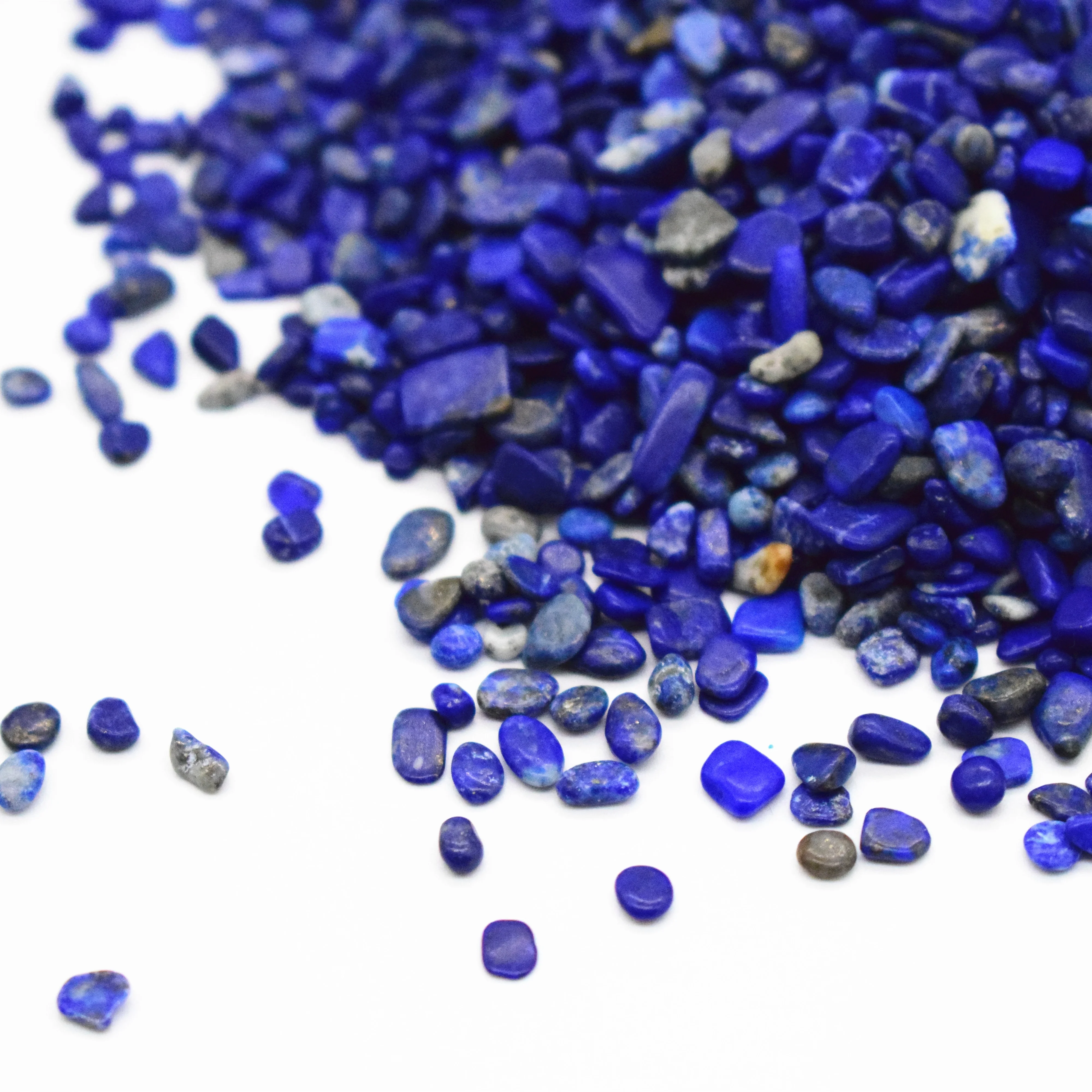 Bulk Wholesale Additive Crystal Tumbled Stone Lasurite Gravel For Decoration