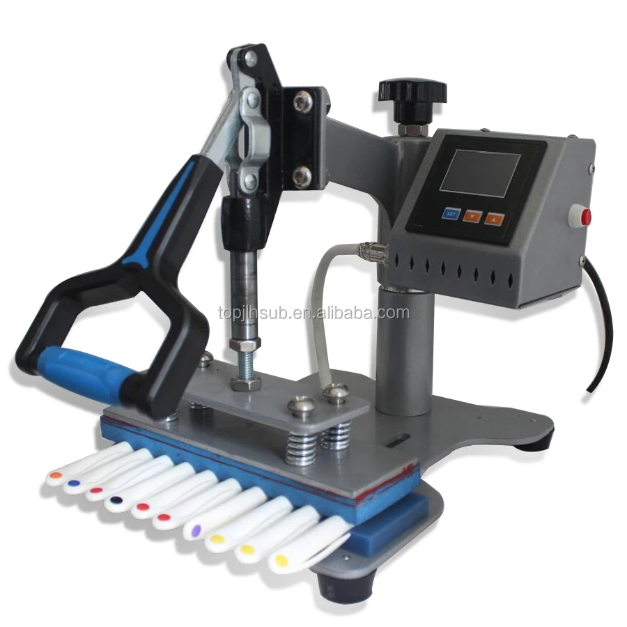 Topjlh Pen Press Heat Press Machine Sublimation Pens Printing Transfer Machine Sublimation Blank Pen Logo Printing Heat Press