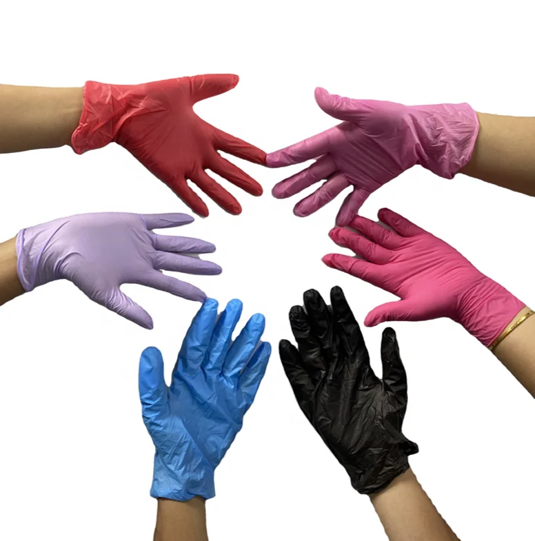 2022 China Manufacturer Tattoo Beauty Make Up Powder Free Nitrile Gloves Beauty Salon Gloves