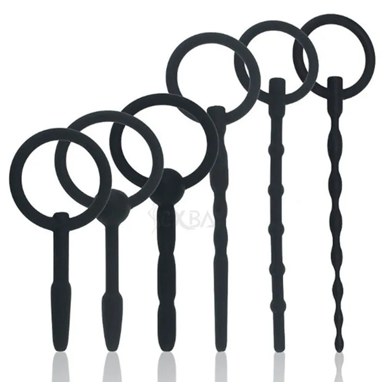6 PCS Set Urethral Dilators Medical Silicone Penis Plug for Men