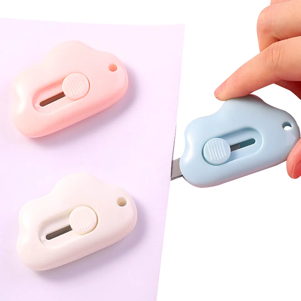 Creative Cloud Security Small Utility Knife Express Unpacker Letter Opener Blade Office Stationery Paper Cutter