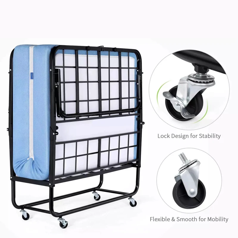 Hot selling designer movable single double size multifunctional folding bed