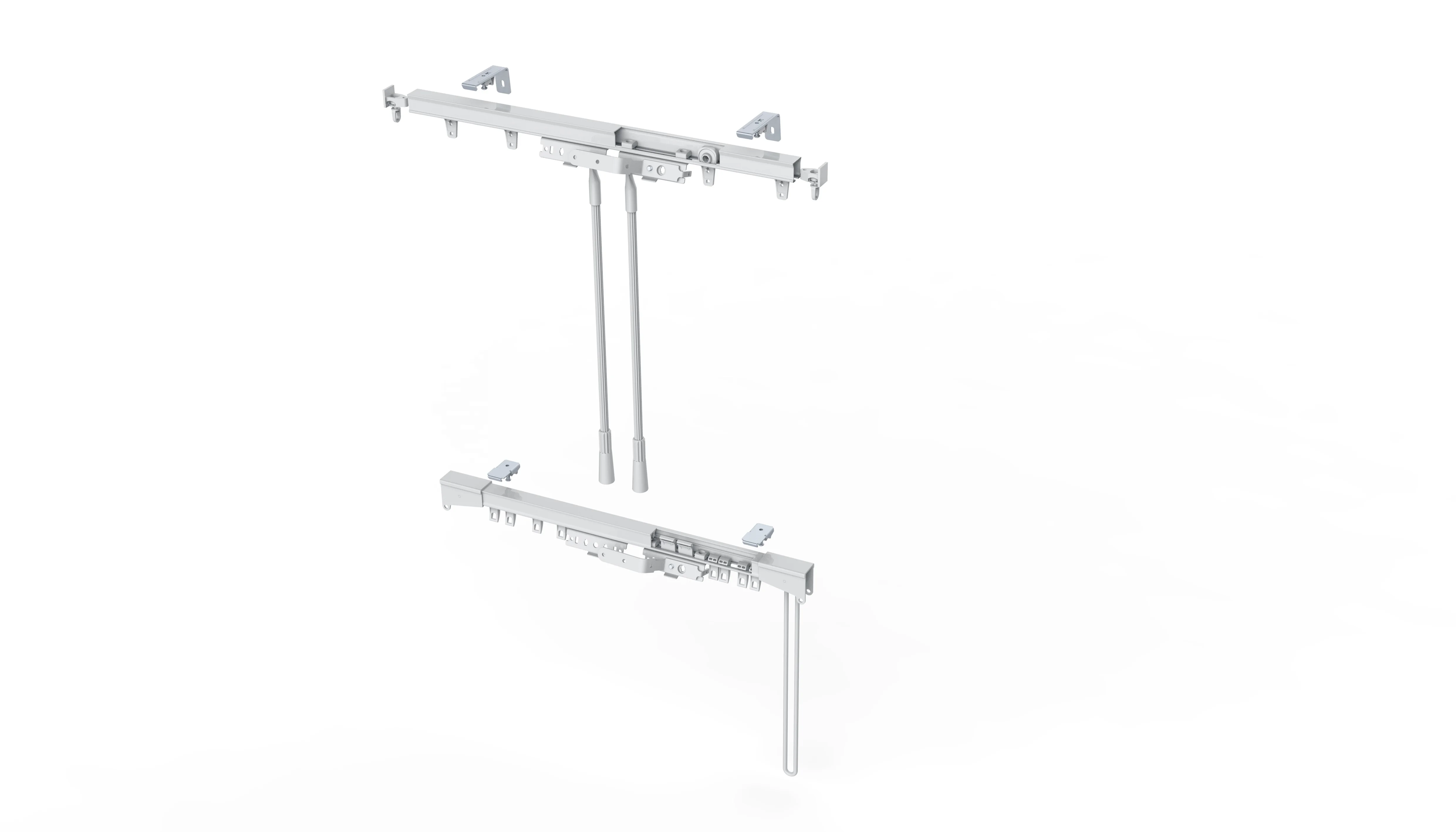 Curtain Shallow Fix Brackets White for Draper Hardware for Ripple Fold Curtain Rail