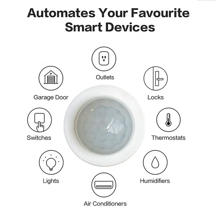 Zigbee human movement wireless tuya smart occupation motion pir personal alarm sensor