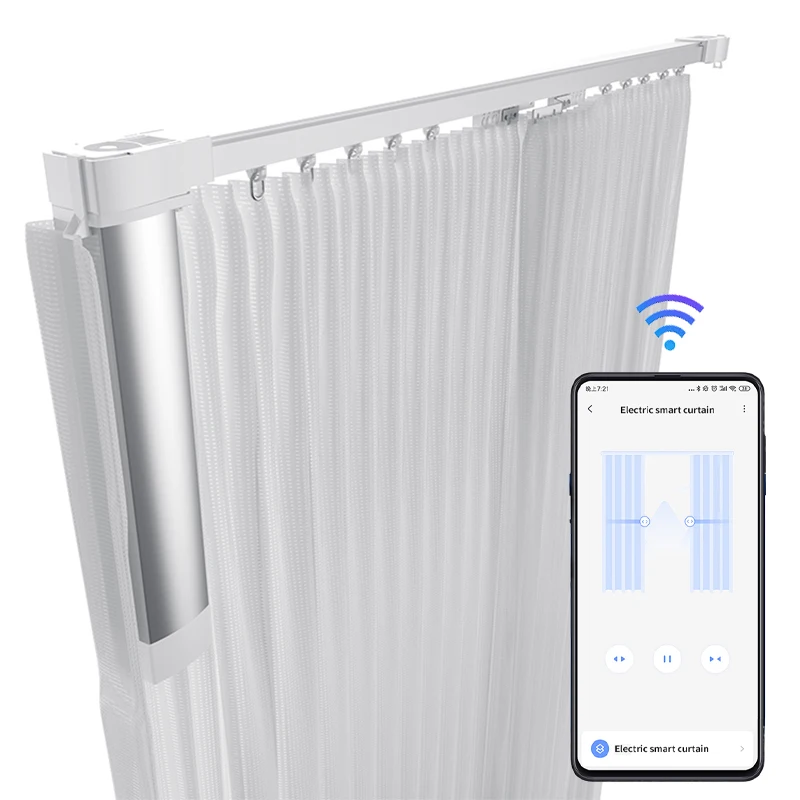 Хорошая цена умный электрический занавес трек набор с большой продажей