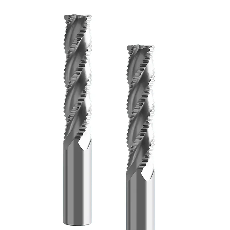 OEM/ODM customization Carbide wave edge cnc end mill cutter roughing end mill