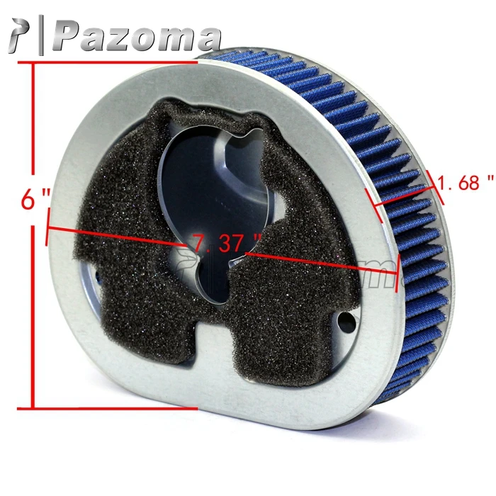 High Flow Air Filter Replacement Motorcycle Air Intake Filter Cleaner For Harley 1990-1998