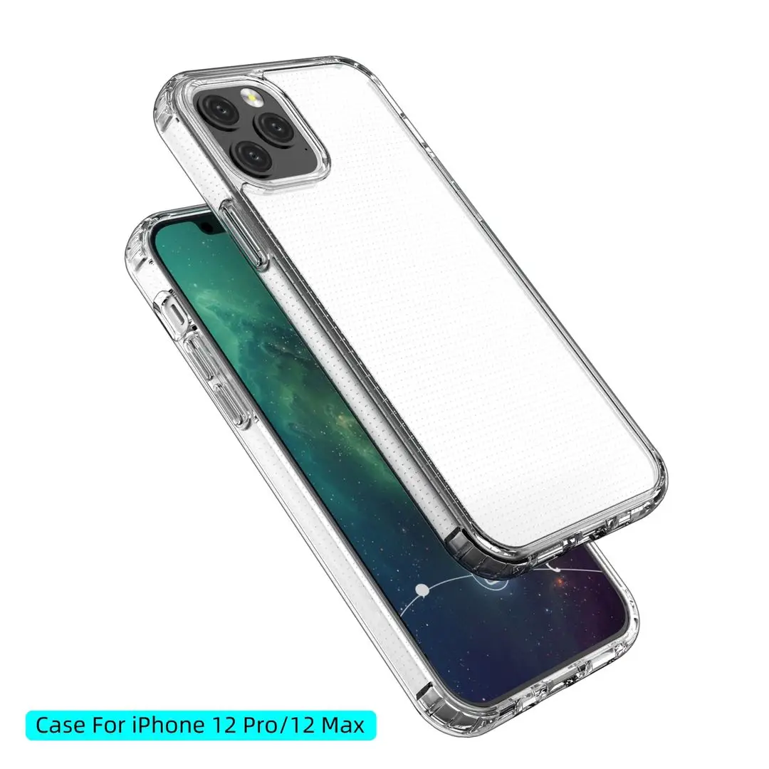 Wholesale Case Shockproof Protective Luxury 1.5MM Bayer Crystal Transparent Clear Case For Iphone14 iphone13