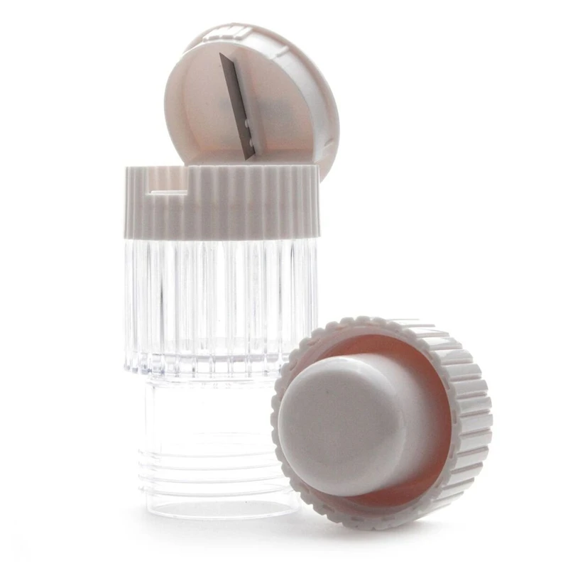 New Vitamin Tablet Cutter Promotional Plastic Pill Crusher Pill Splitter Cutter With Pill Box