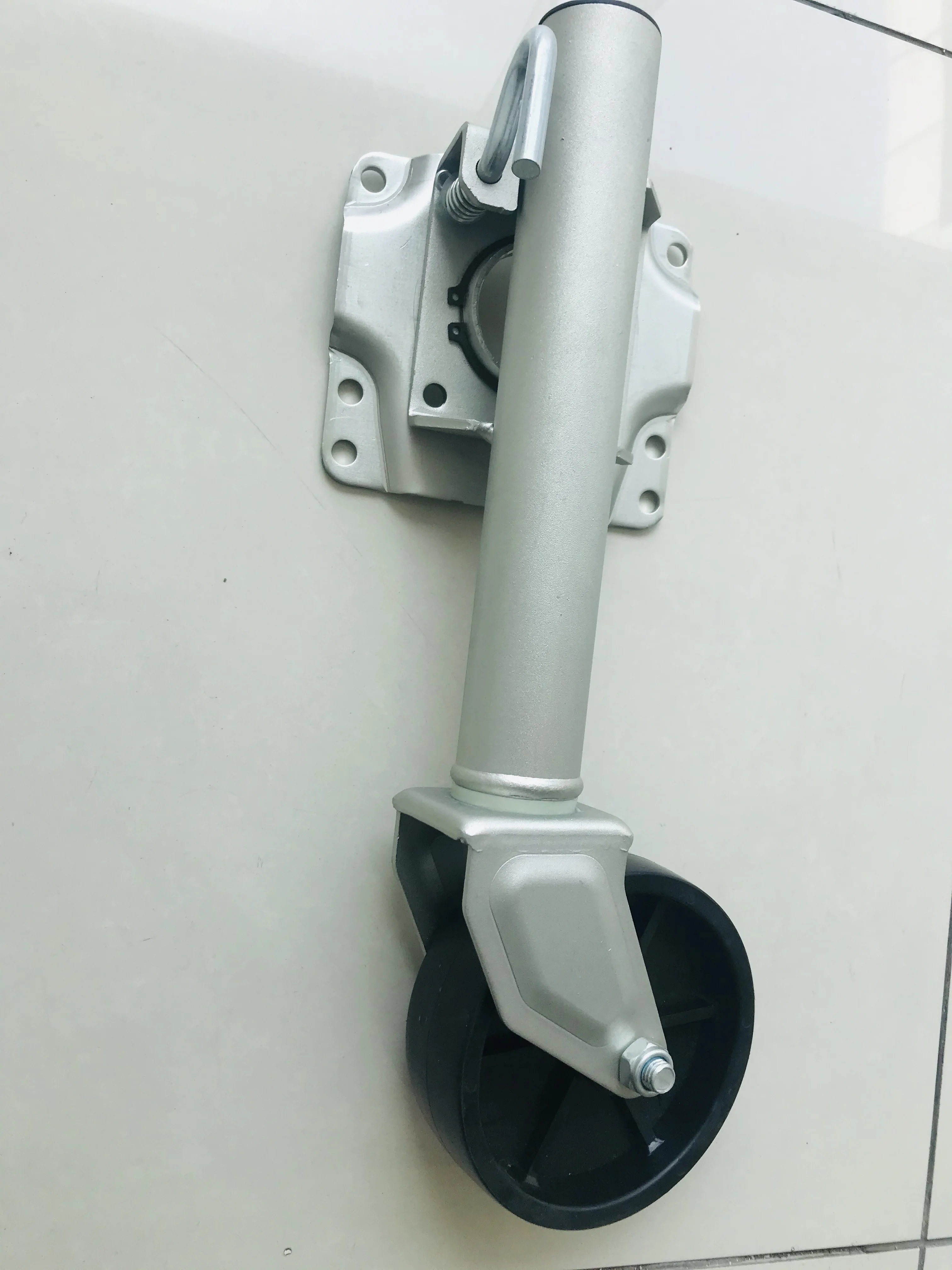 mini swivel trailer stand Trailer Jack 400 LBS with 6 inch poly wheel