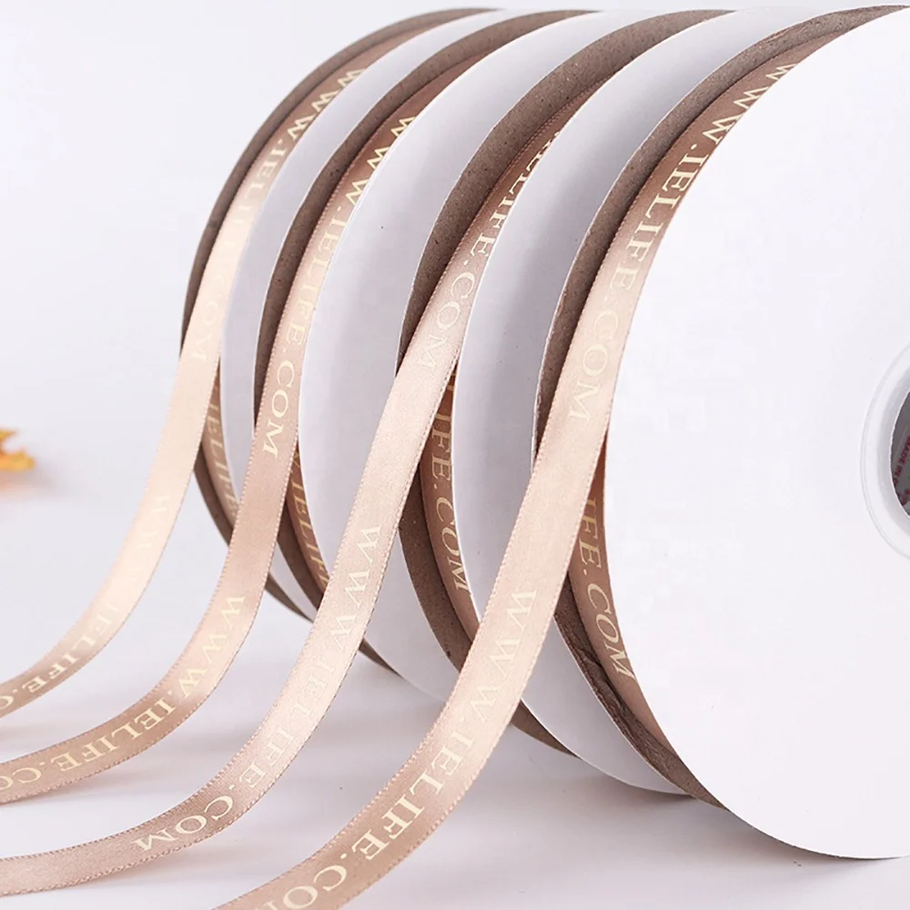 
Factory Direct 2cm 100% Polyester Ribbon Custom Printed Logo Packing Gift Satin Ribbon Wholesale 