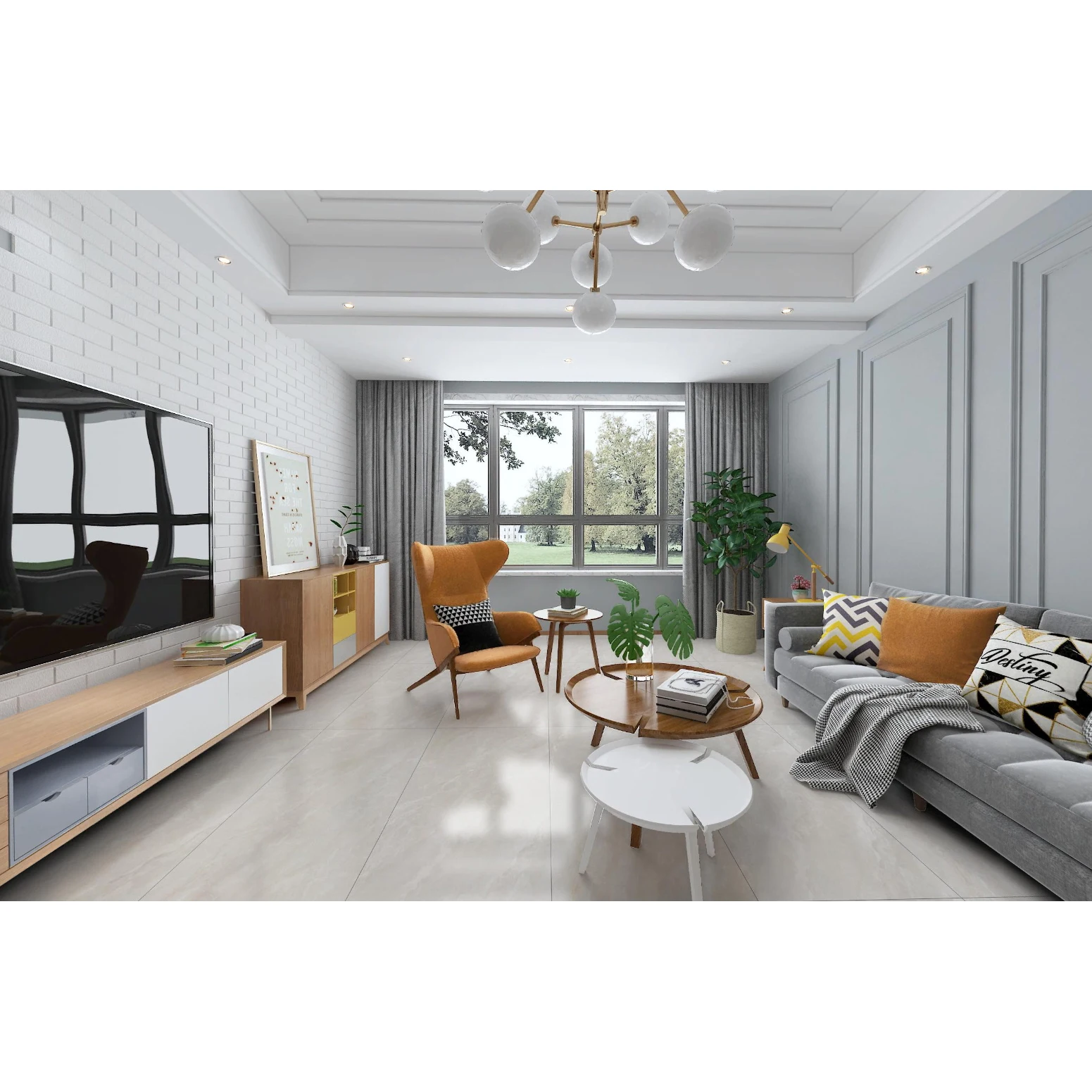 Foshan Ceramic Tiles 600*1200 Mm Commercial Building Indoor Wall and Floor Porcelain Tile Marble Tile