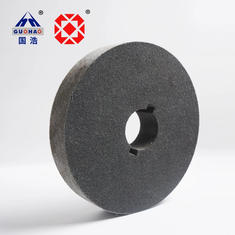 Customized abrasive nylon grinding wheel 300x70x50mm  with cross hole