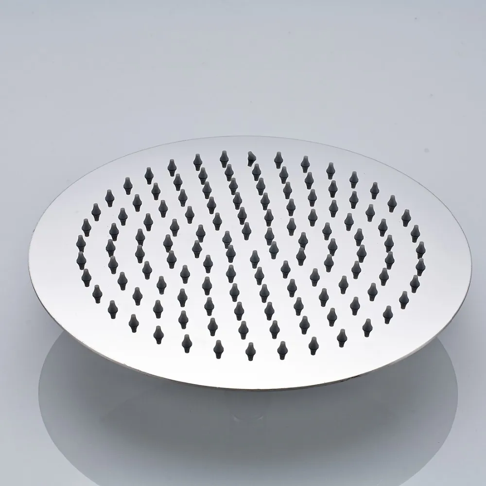 CYEN Ultra Super Thin 304 Stainless Steel 6inch 8inch 10inch 12inch 16inch Square Bathroom Accessories Top Rainfall Shower Head