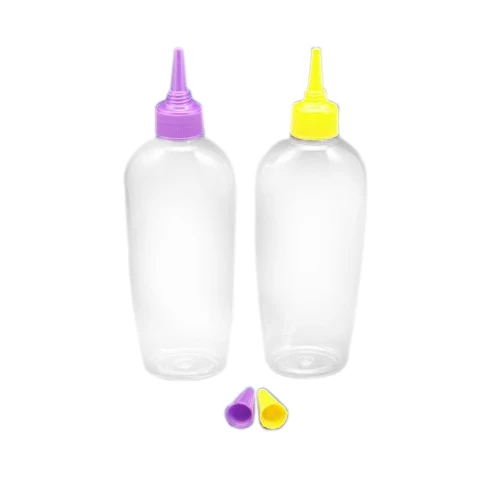 8oz transparent PET bottle hair perm lotion bottle with dropper for chemical lotion packaging hair cream bottle hair applicator