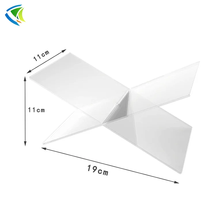 Acrylic Transparent Storage Box Desktop Magazine Bookshelf File Storage Rack
