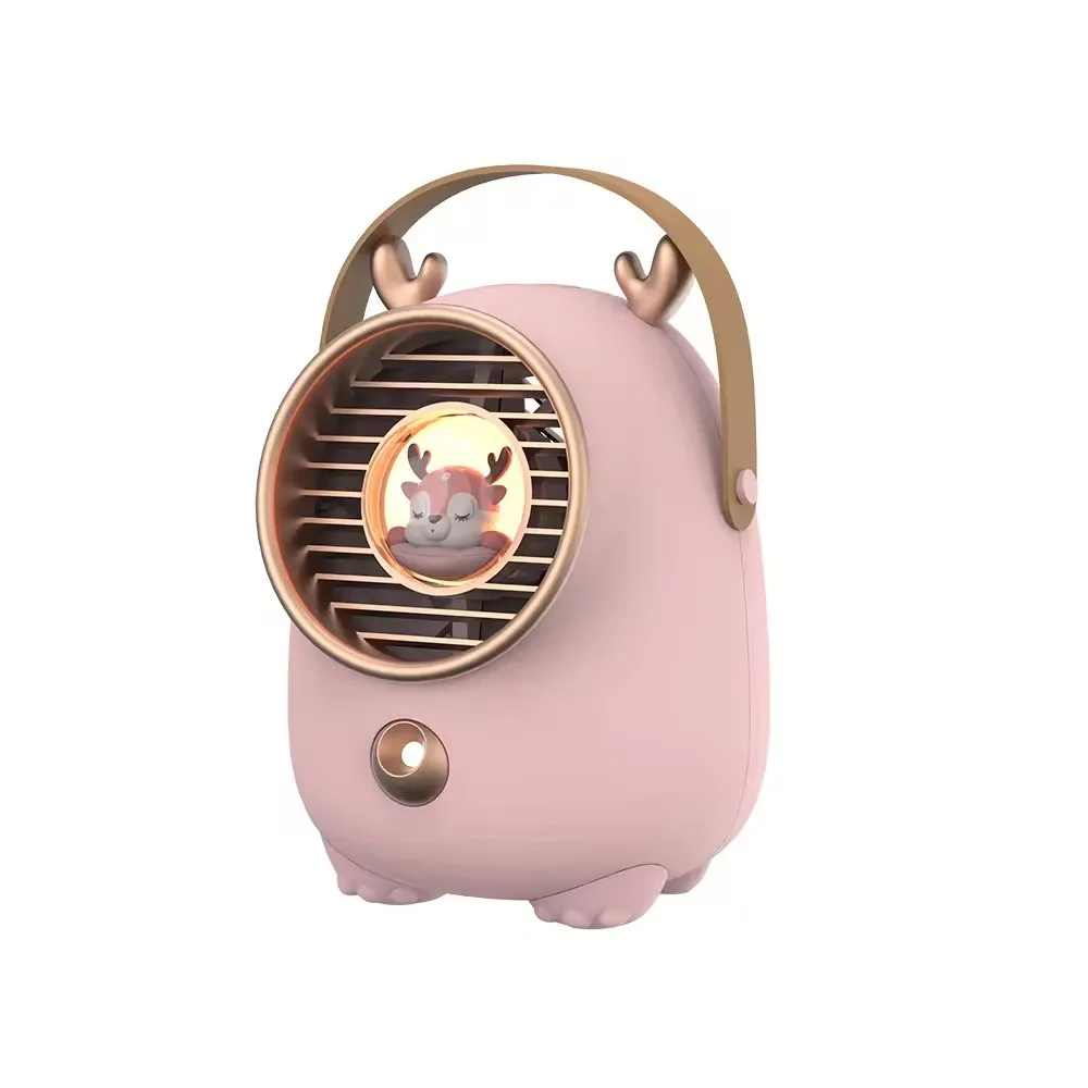 Summer Battery Charging Cooling Turbine Water Cold Fan USB Desktop Humidity Spray Small Fan Battery Fan