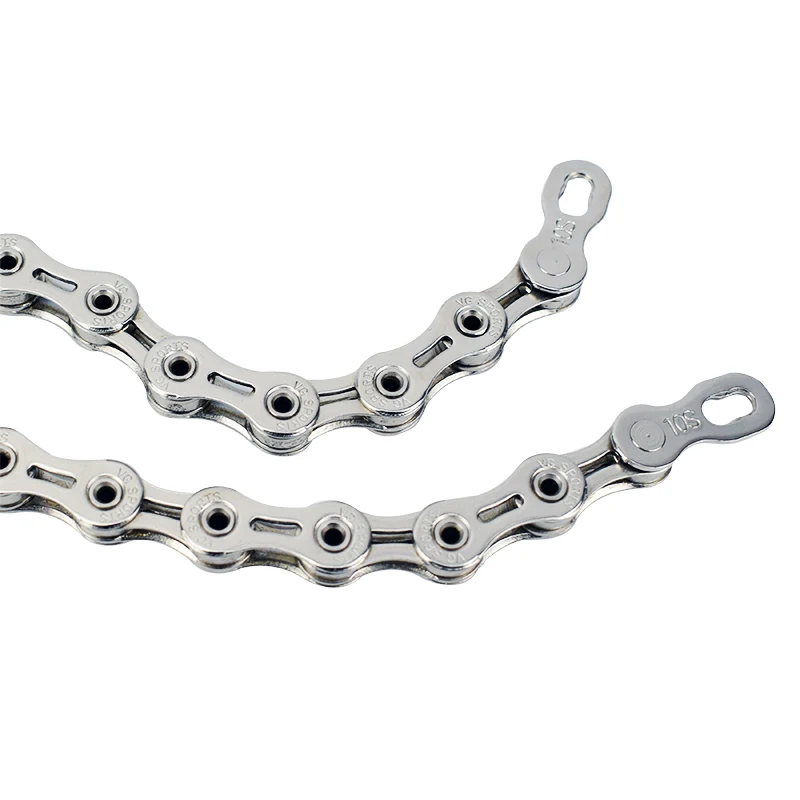 
VG Sports Ultralight 9 Speed Bicycle Chain Bike Chain Full Hollow 116L Silver MTB Mountain Road Bike Chains 
