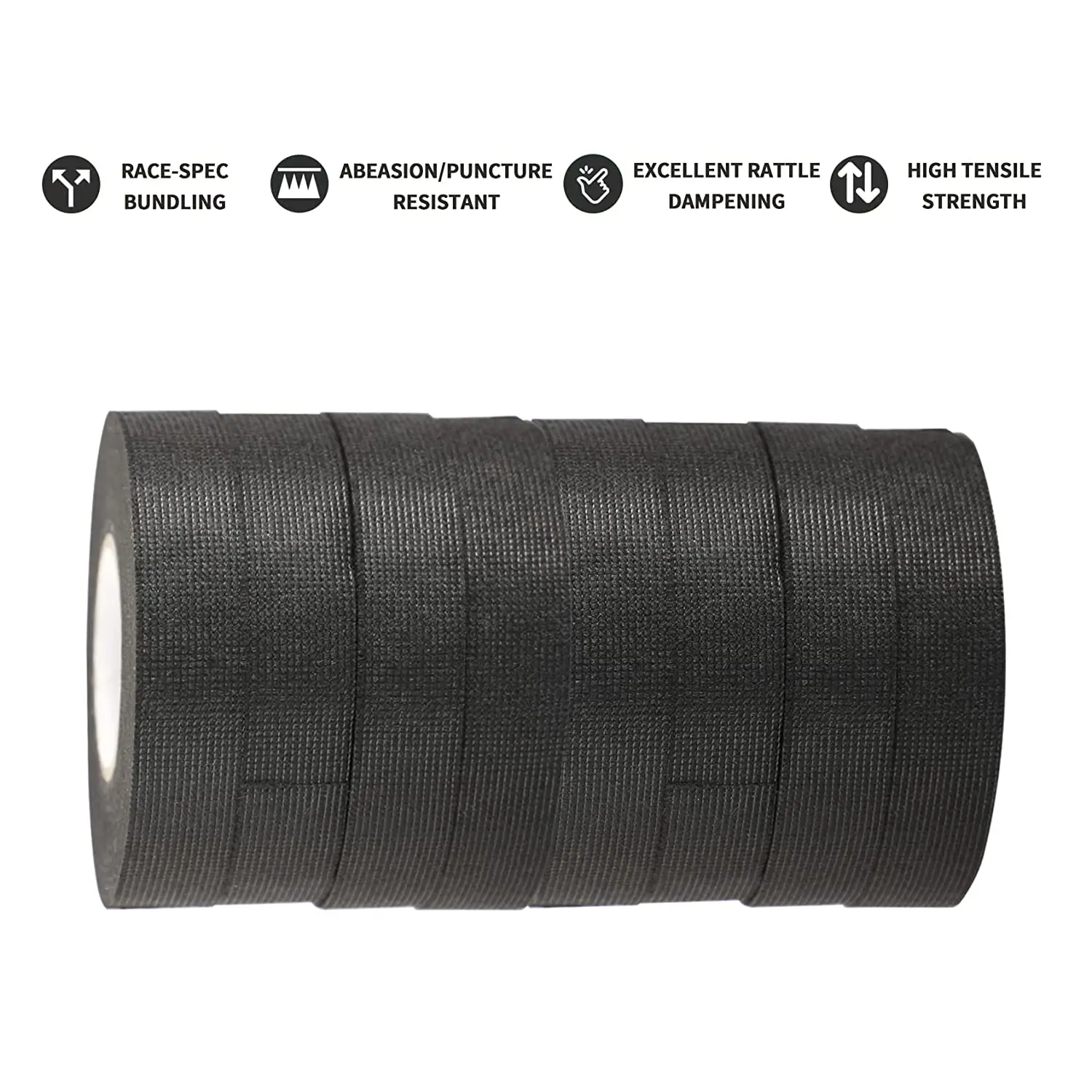 Hot melt glue Automotive Binding Black Loom Adhesive 25m flame retardant cotton flannel automotive wiring harness tape